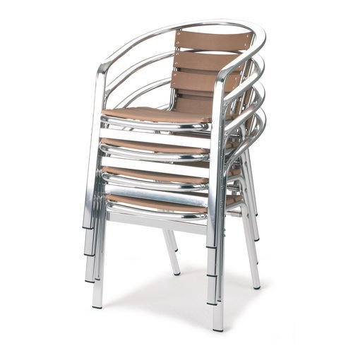 Slatted cafe furniture - Armchair