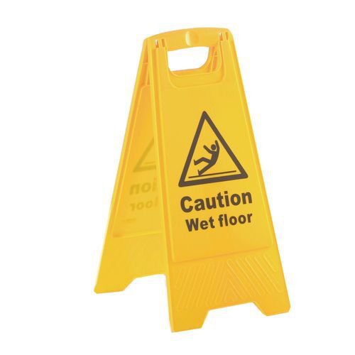 'A' Board sign - Caution wet floor