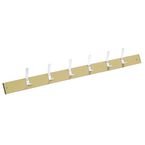 Wall Rack - Cream 6 Hooks - Length 1000 mm