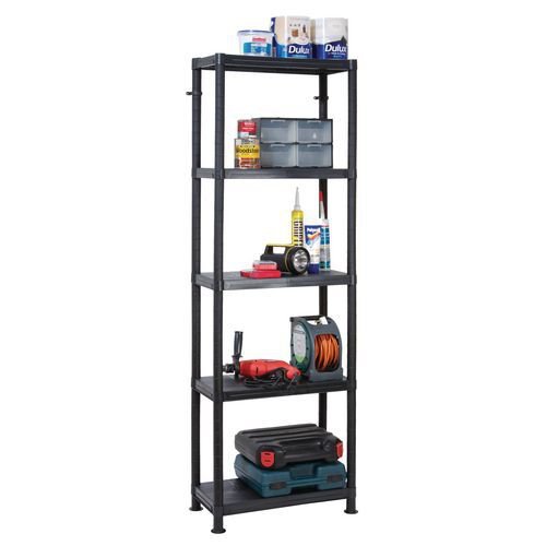 Modular plastic shelving - 50kg - Solid shelves