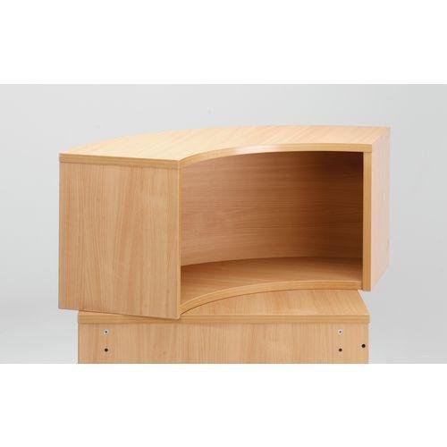 Modular reception unit, corner hutch