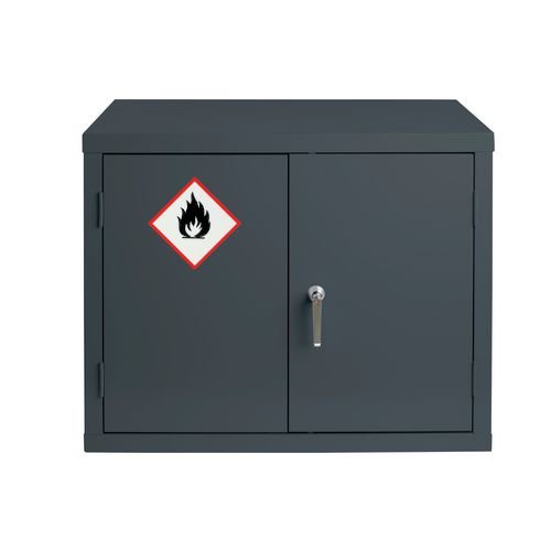 Grey Flammable Cabinet 712X915X459 1 Shelf