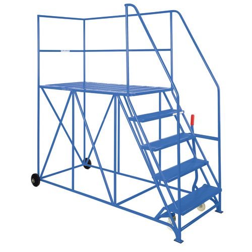 Single Ended Access Platform Blue - 1676mm X 1981mm X 965mm
