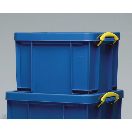 Really Useful Box® wire-shelf archive storage with containers - Complete with 9 clear boxes