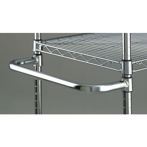 Adjustable chrome wire shelf trolleys, 3 shelves - shelf L x W x 915 x 610mm