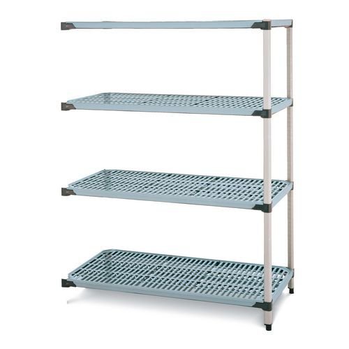 Metromax Q™ polymer shelving - 4 shelf add-on unit