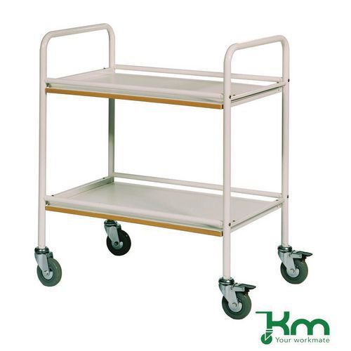 Konga service trolleys with melamine shelves, colour white
