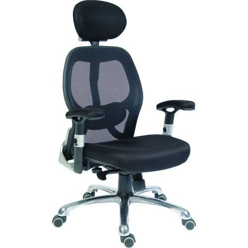 Contemporary 24 hour ergonomic mesh executive office chair, black