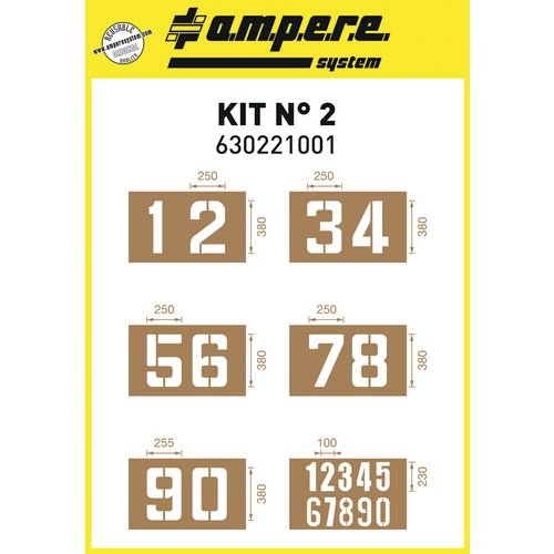 Stencil Kit Number 0-9 - -