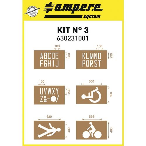 Stencil Kit Letters & Symbols - -