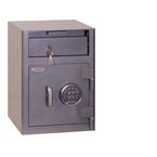Front Loading Cashierdeposit Safe Pale Grey White