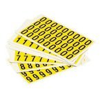 Yellow Labels 90 X 38 mm Pack of 0-9