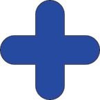 Warehouse Floor Signals Pack of 10 + Shape 300 X 300 Mmblue