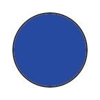 Warehouse Floor Signals Pack of 100 O Shape 90 mm Diablue