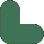 Warehouse Floor Signals Pack of 10 l Shape 200 X 200 Mmgreen
