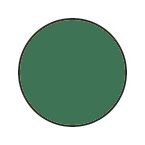 Warehouse Floor Signals Pack of 100 O Shape 90 mm Diagreen