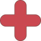 Warehouse Floor Signals Pack of 10 + Shape 300 X 300 Mmred