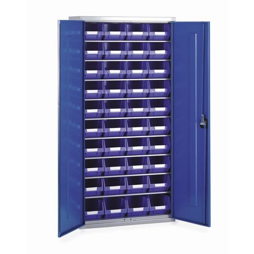 Cabinets complete with bins - Blue - Choice of three sizes