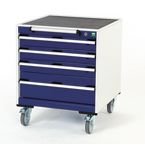 4 Drawer Mobile Cabinet -h X W X D : 780 X 650 X 650