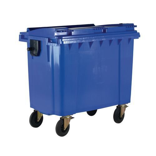 4 Wheeled bin with optional lockable lid - 1100L