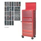14 Drawer Toolchestcombination - 1179 Pieces Red
