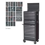 14 Drawer Toolchestcombination - 1179 Pieces Black