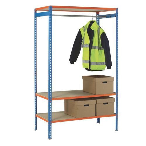Simonclick Painted Garment Unit Frame - Height mm 2000 Shelf Size 900 X 500 N