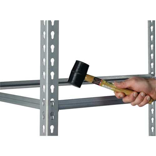 Boltless galvanised steel shelving - up to 250kg - 2000mm high bays