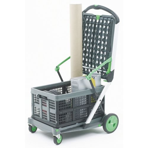 Clax folding trolley, green/grey