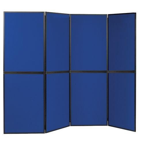 Lightweight folding display panel kit - 8 panel, blue