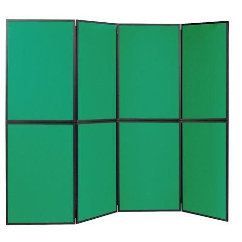 Lightweight folding display panel kit - 8 panel, green