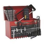 Portable Topchest 3 Drawer -ball Bearing Runners - Red with 93 Pc Tool Kit