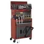 Tool Chest Combination 6 Drawer - Ball Bearing Runners - Red/grey with 170 P