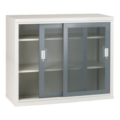 Sliding door cupboards - Mesh door  1020mm hight, 1220mm wide - Charcoal