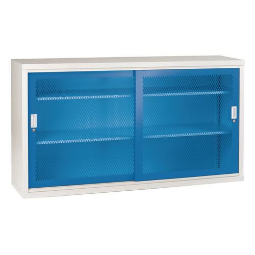 Sliding door cupboards - Mesh door 1020mm hight, 1830mm wide - Blue