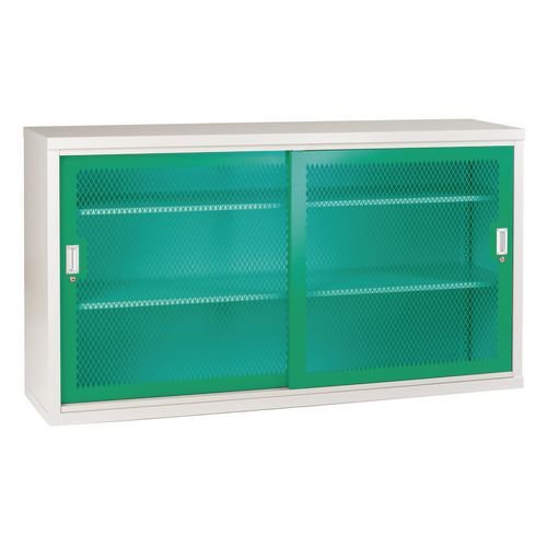Sliding door cupboards - Mesh door 1020mm hight, 1830mm wide - Charcoal