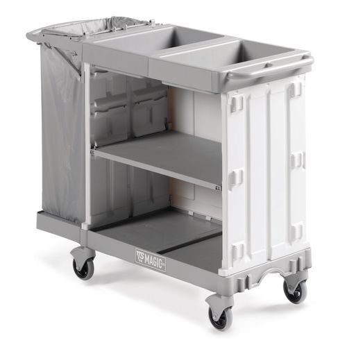 Housekeeping trolleys, suitable for 8 to 10 rooms