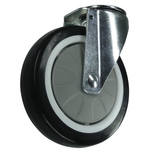100mm Swivel Castor - Steel/Rubber Wxdxh: 132 X 130 X 62