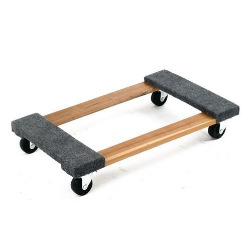 Wooden dolly with padded crossbars