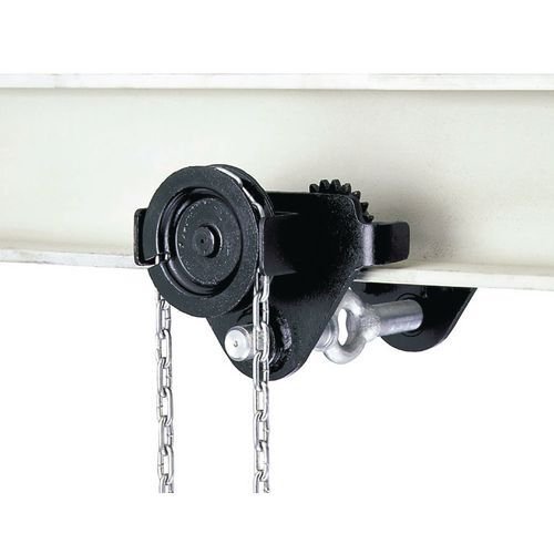 Manual geared trolleys, 5000kg 180-300mm beam width