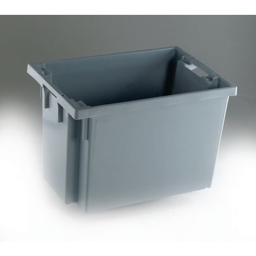 Coloured solid side stack and nest containers  - 70L