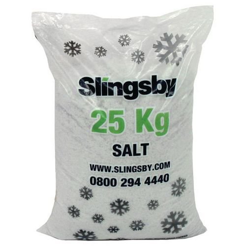 Winter De-Icing Salt White 25kg (Pack of 40) 383208 HC Slingsby PLC