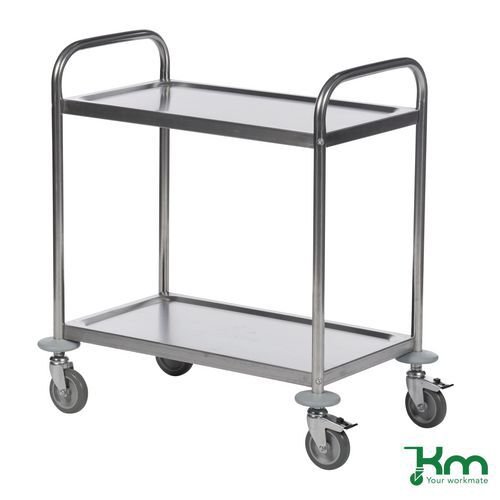 Konga stainless steel shelf trolleys - 2 Tier