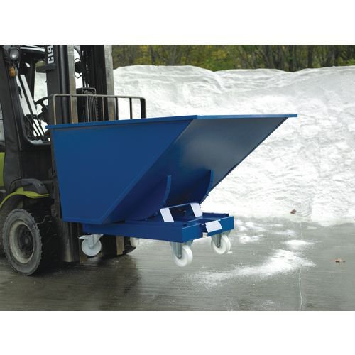 Universal forklift tipping skip, 600L capacity
