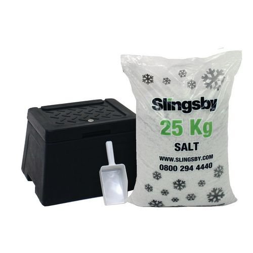 30L Lockable mini salt and grit bin kit