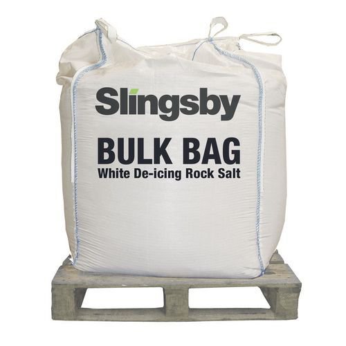White de-icing salt bulk bag