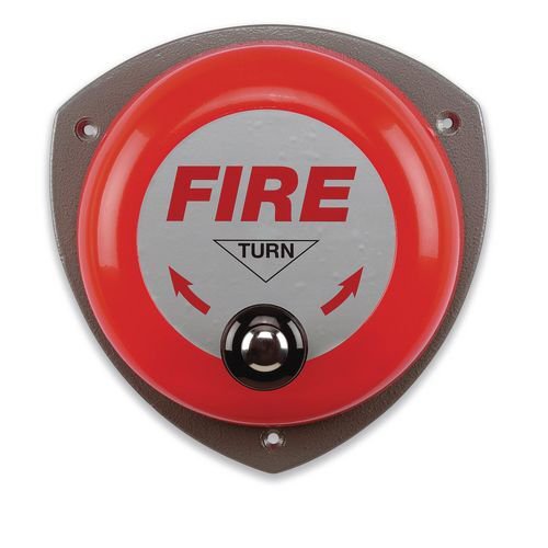 Rotary manual fire alarm bell