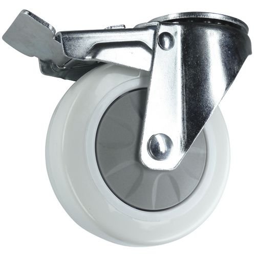 125mm Swivel Castor With Brake - Nylon