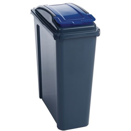 Wham Recycle It Waste Bin 25 Litre with Blue Lid 