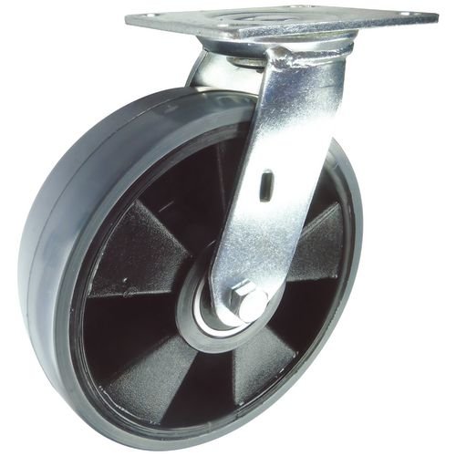 100mm Swivel Castor, Polyurethane Tyred Wheel